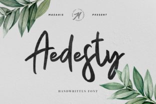 Aedesty: A Modern Handwritten Font for Editorial Design