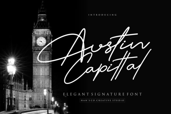 Austin Capittal: A Premium Script Font for Web Design