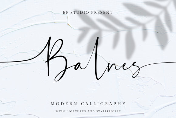 Balnes: A Bold Script Font for Marketers