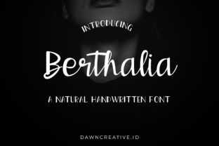 Berthalia: A Natural Handwritten Font for Web Design