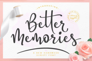 Better Memories: A Romantic Handwritten Font for Branding