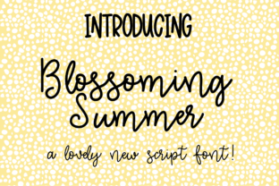 Blossoming Summer: A Modern Handwritten Font for Editors