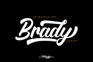 Brady: A Dramatic Script Font for Modern Web Design