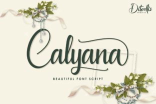 Calyana: A Radiant Script Typeface for Editorial Design