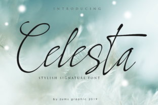 Celesta: A Handwritten Script Font for Editorial Design