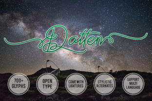 Datten: A Modern Handwritten Typeface for Editorial Design