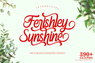 Ferishley Sunshine: A Romantic Script Font for Web Design