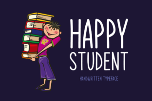 Happy Student: A Charming Handwritten Font for Small Business Branding