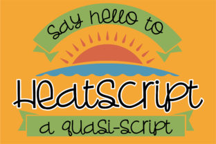Heatscript: A Fun Handwritten Font for Branding