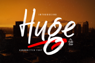 Huge: A Bold Script Font for Editorial Design