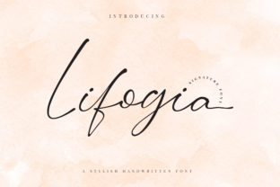 Lifogia: A Modern Script Font for Crafters