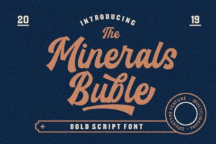 Minerals Buble: A Modern Script Font for Web Design