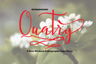Quatry: A Romantic Handwritten Font for Makers