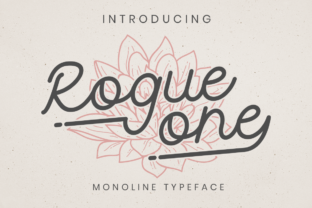 Rogue One: A Monoline Script Font for Elegant Branding