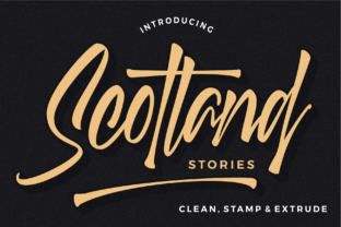 Scotland Stories: A Bold Handwritten Font for Marketers