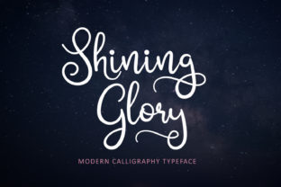 Shining Glory: A Modern Script Font for Makers