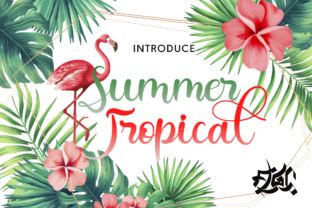 Summer Tropical: A Vibrant Handwritten Font Review